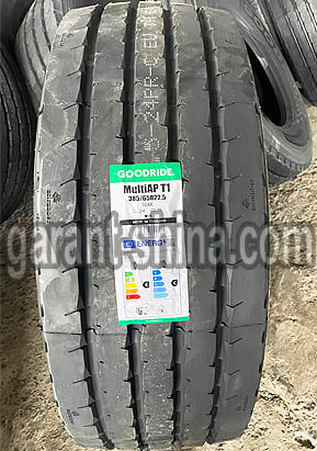 Goodride MultiAP T1 (прицепная) 385/65 R22.5 164K 20PR - Фото протектора с этикеткой